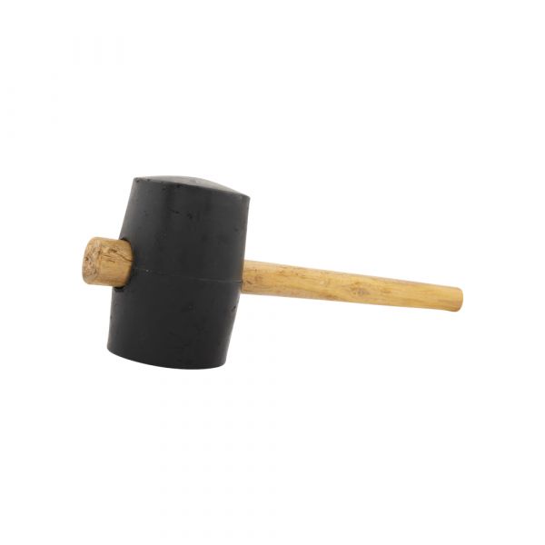 Marteau en caoutchouc, 1250 grammes, rond