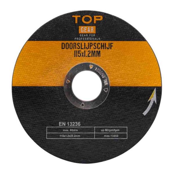 Disque à tronçonner 3 pièces 115x1,2 mm.