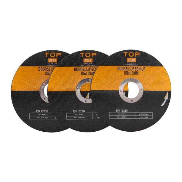 Disque à tronçonner 3 pièces 115x1,2 mm.