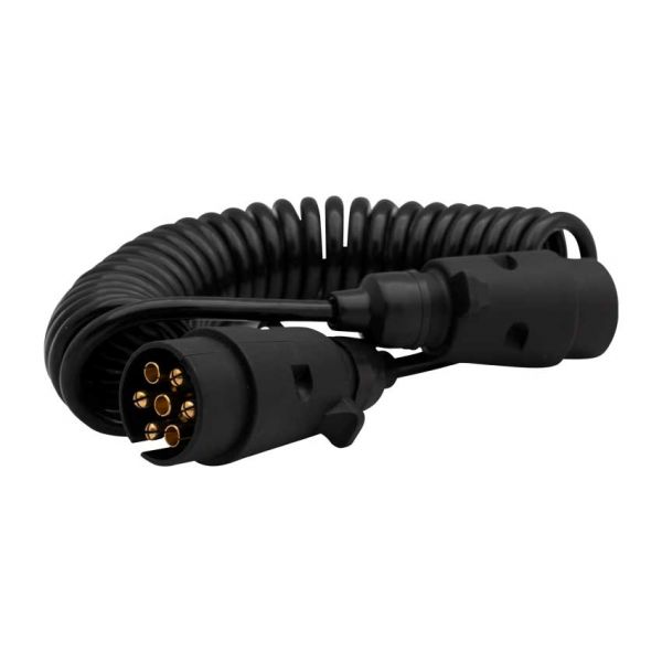 Câble spiralé 7 p. + prises 12v