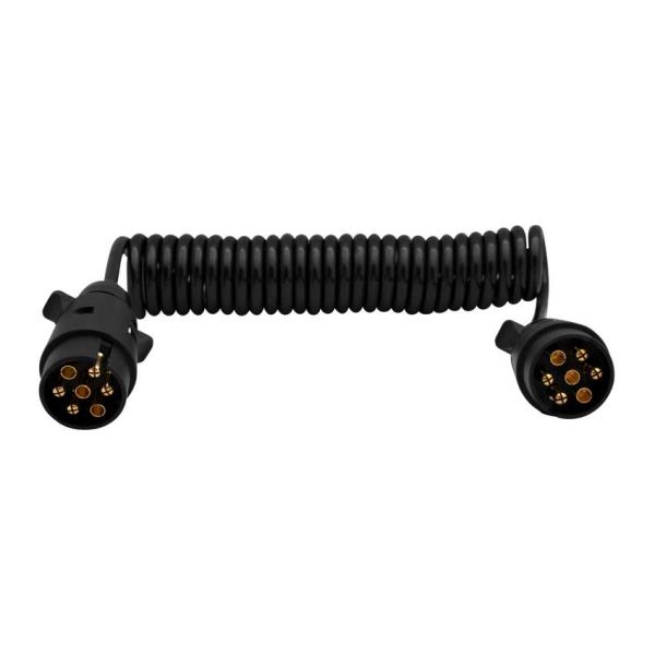 Câble spiralé 7 p. + prises 12v