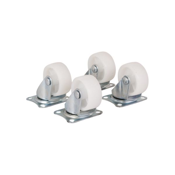 Tregeons Tregegar 4 x Zwenkwiel 40 mm. blanc