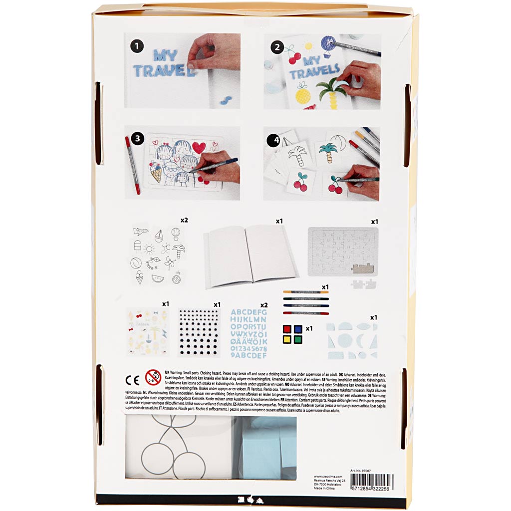 Creativ company ensemble de papier pour bricolage, 1 set