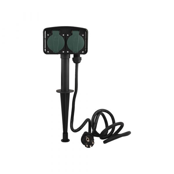 Couchette de jardin AC avec brochettes, 1,5 m.