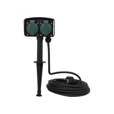 Couchette de jardin AC avec brochettes, 10 m.