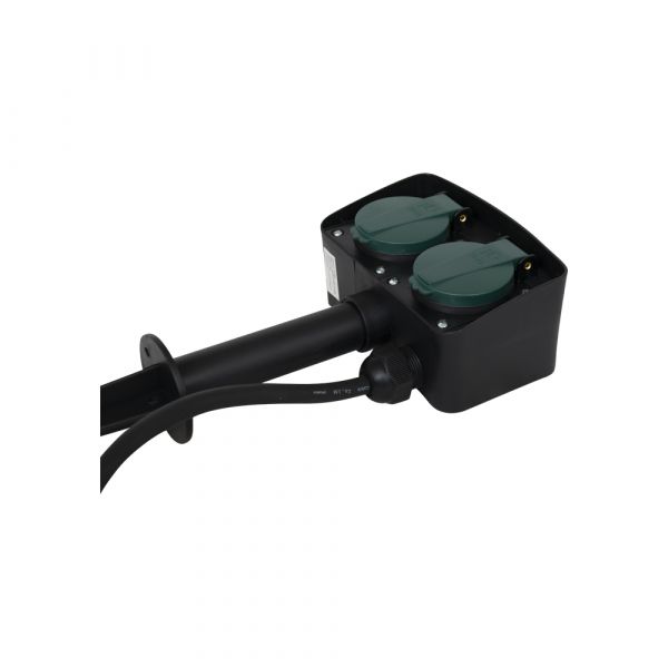 Couchette de jardin AC avec brochettes, 10 m.