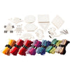 Creativ company group set de figurines avec fil à broder, taille 8-17 cm, différentes couleurs, 1 set