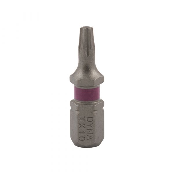 Embout de tournevis 25 mm TX-10 rose 10x