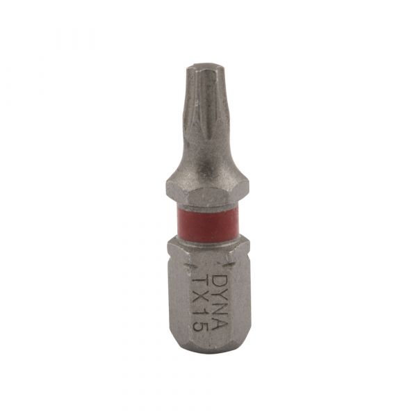 Embout de tournevis 25 mm TX-15 rouge 10x