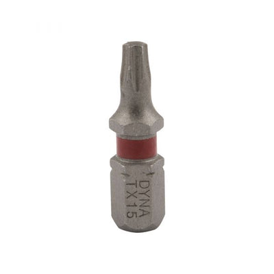 Embout de tournevis 25 mm TX-15 rouge 10x