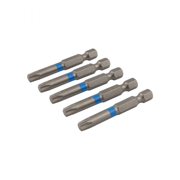 Embout de tournevis 50 mm TX-30 bleu 5x