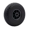 Roue 300x4, Jante grise en plastique ANTI-crevaison