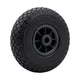 Roue 300x4, Jante grise en plastique ANTI-crevaison