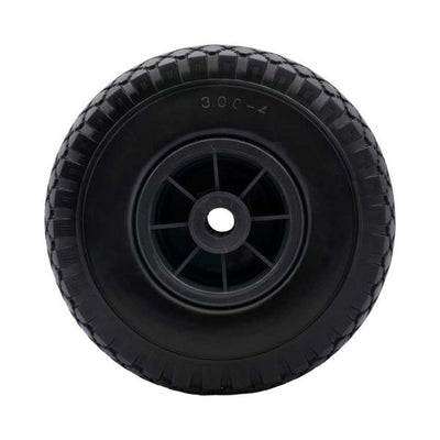 Roue 300x4, Jante grise en plastique ANTI-crevaison