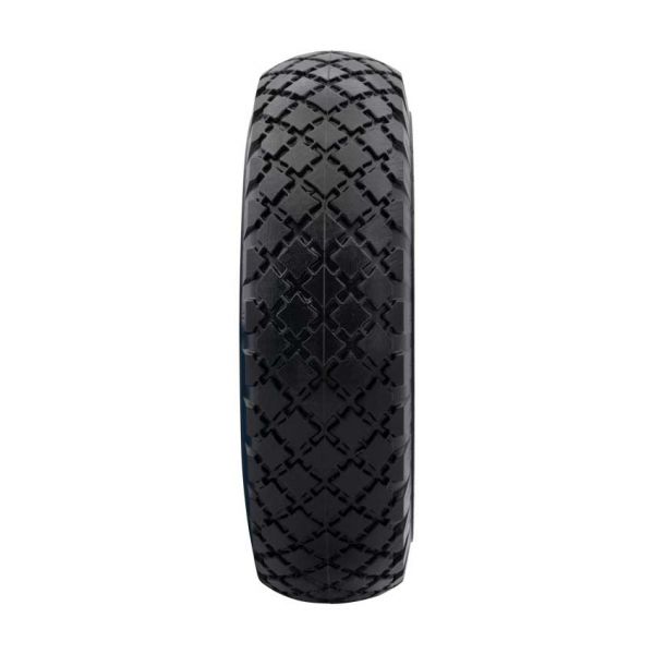 Roue 300x4, Jante grise en plastique ANTI-crevaison