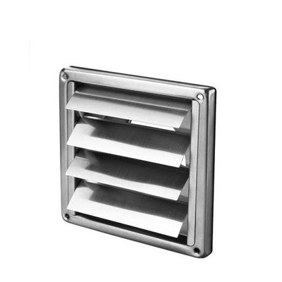 Grille à lamelles inox 155x155mm 100 mm