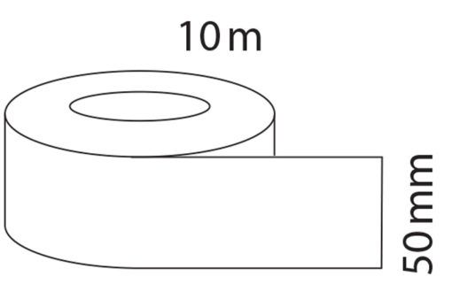 Ruban d'étanchéité 10 mètres PVC blanc