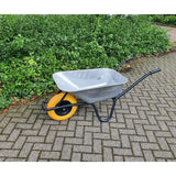 Brouette conteneur galvanisé anti-crevaison 85 litres - afbeelding 4
