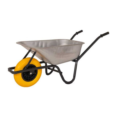 Brouette conteneur galvanisé anti-crevaison 85 litres