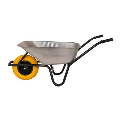 Brouette conteneur galvanisé anti-crevaison 85 litres
