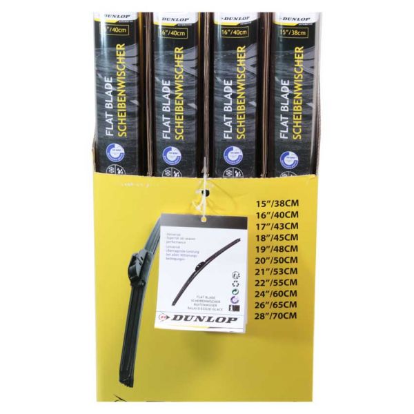 Dunlop affiche des essuie-glaces