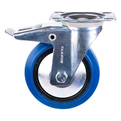 Tarsus Zwenkwiel + Rem 125 mm. bleu