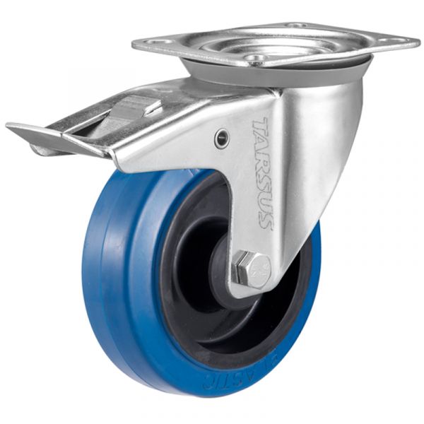 Tarsus Zwenkwiel + Rem 160 mm. bleu