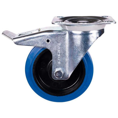 Tarsus Zwenkwiel + Rem 160 mm. bleu