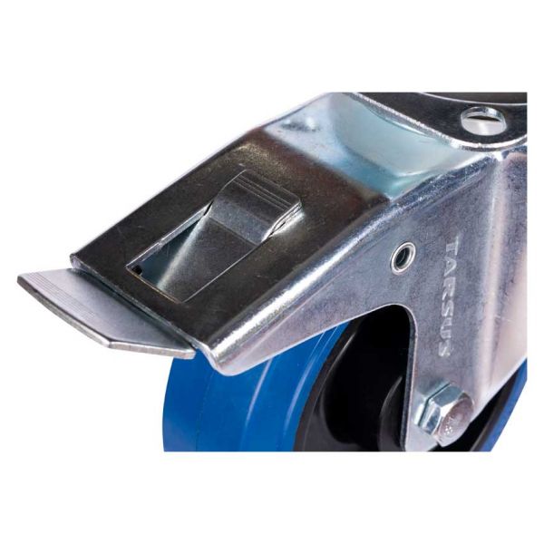 Tarsus Zwenkwiel + Rem 160 mm. bleu