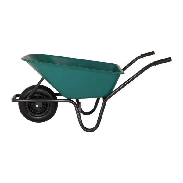 Brouette bidon plastique vert 85 litres HQ anti-fuite