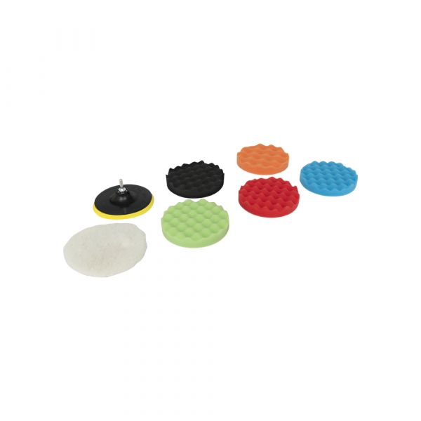Jeu de disques de polissage 7 pièces 150 mm.