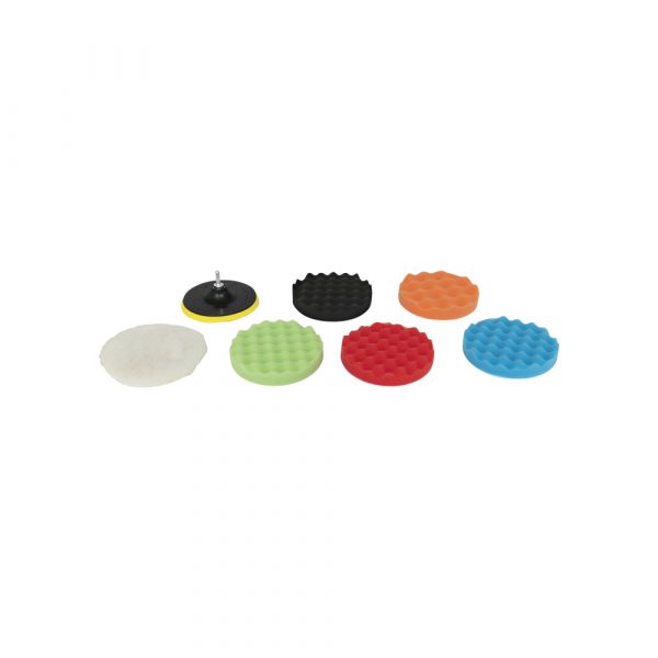 Jeu de disques de polissage 7 pièces 150 mm.