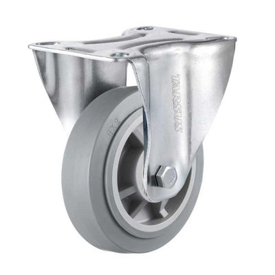 Tarse Roulette fixe 150 mm. TPE extra silencieux