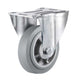 Tarse Roulette fixe 150 mm. TPE extra silencieux