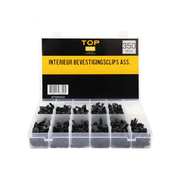 Topgear Topgear Interior Fixing Clips Asd. 350 pièces