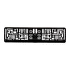 Support de plaque d'immatriculation noir EU