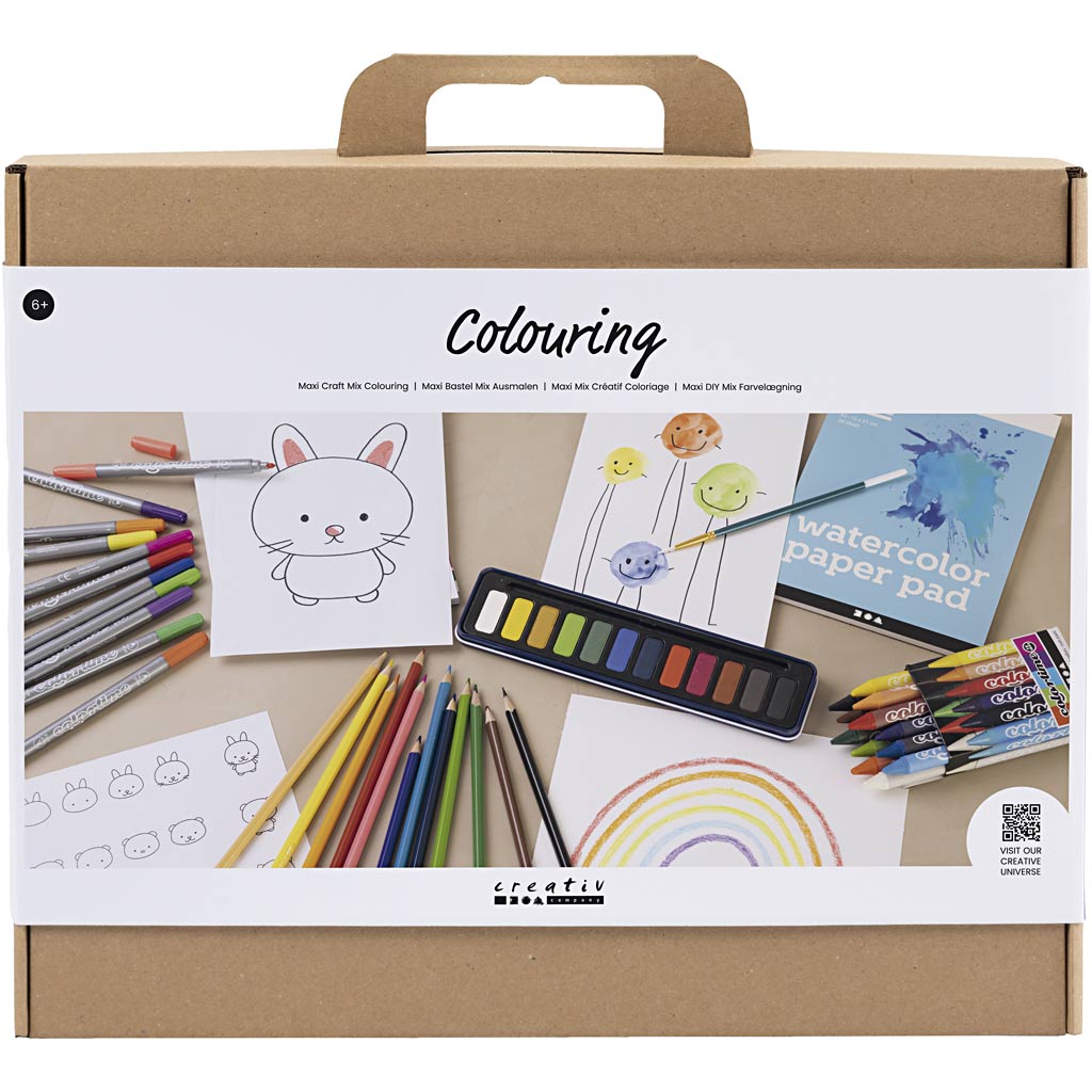 Creativ company maxi boîte créative couleur, dessin, 1 boîte