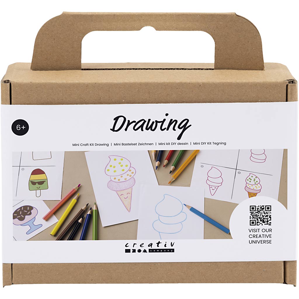 Creativ company mini hobby set dessin, bonbons, 1 boîte
