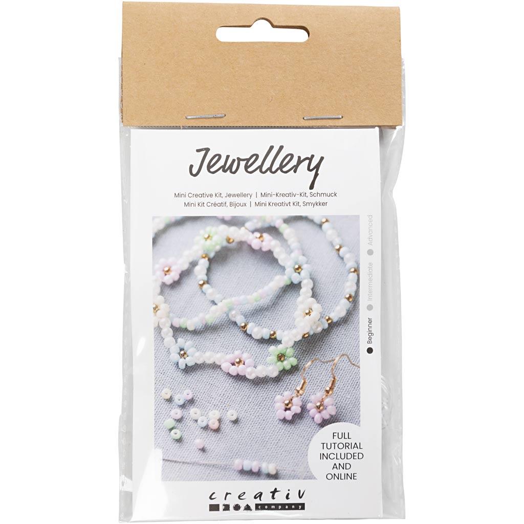 Creativ Company Mini Hobbies Set Bijoux Bracelet et Boucle d'oreille élastiques