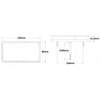 Feu arrière LED de base 150x80x21,5 mm.
