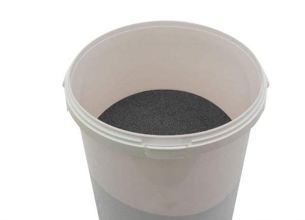 Seau à sable 12,5 kg noir 0,2 -1,0 mm.