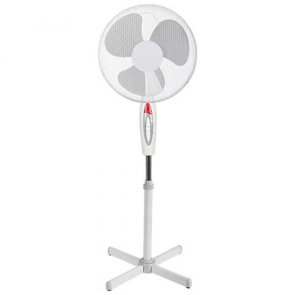 Ventilateur sur trépied 128 cm. blanc