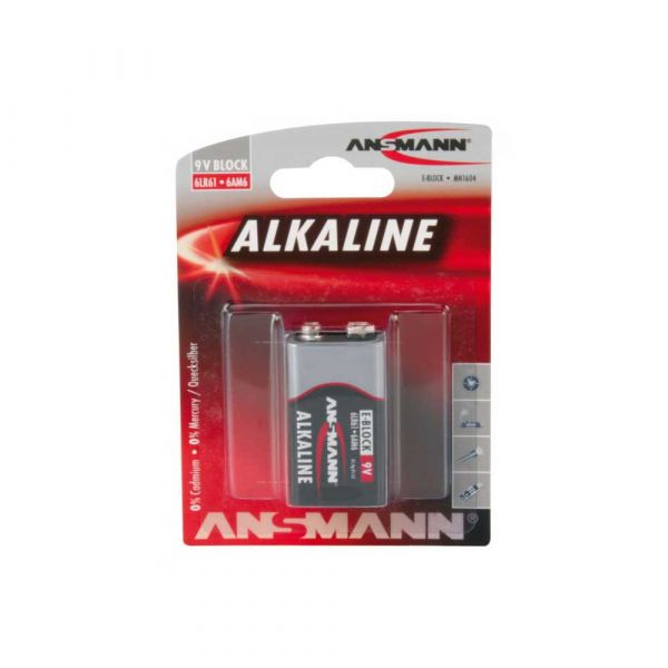 Batterie alcaline 9 volts.