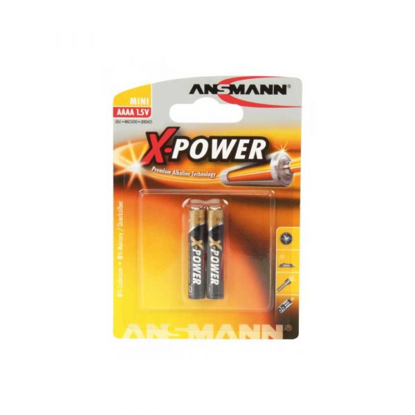 Batterie alcaline X-Power AAAA LR08 2ST.