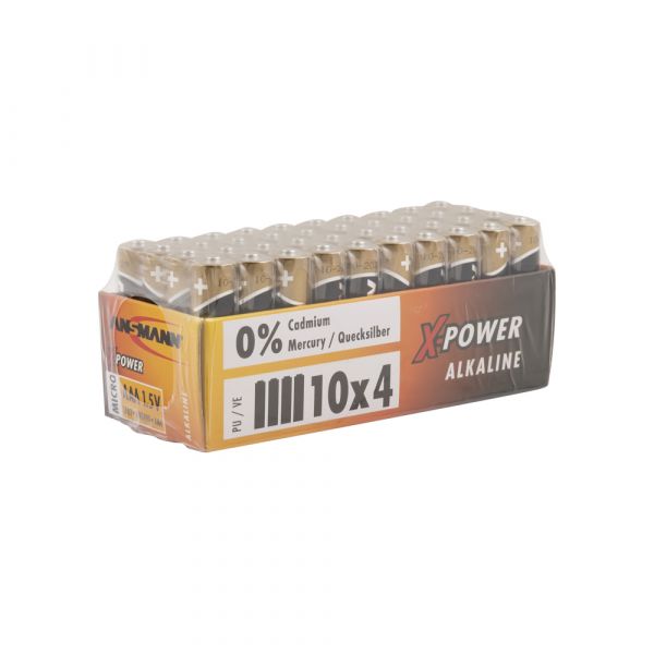 Batterie alcaline AAA LR03 40ST.