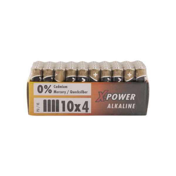 Batterie alcaline AAA LR03 40ST.