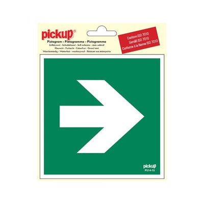 Abrit de direction d'autocollant 90 - 150x150 mm.