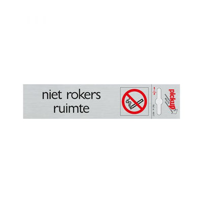 ALULOOK NON SMOKERS SPACE - 165X44 MM-ADHESIVE.