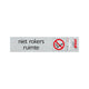 ALULOOK NON SMOKERS SPACE - 165X44 MM-ADHESIVE.