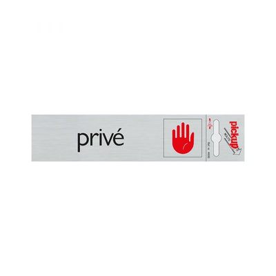ALULOOK PRIVE PRIVE - 165x44 mm auto-adhésif.